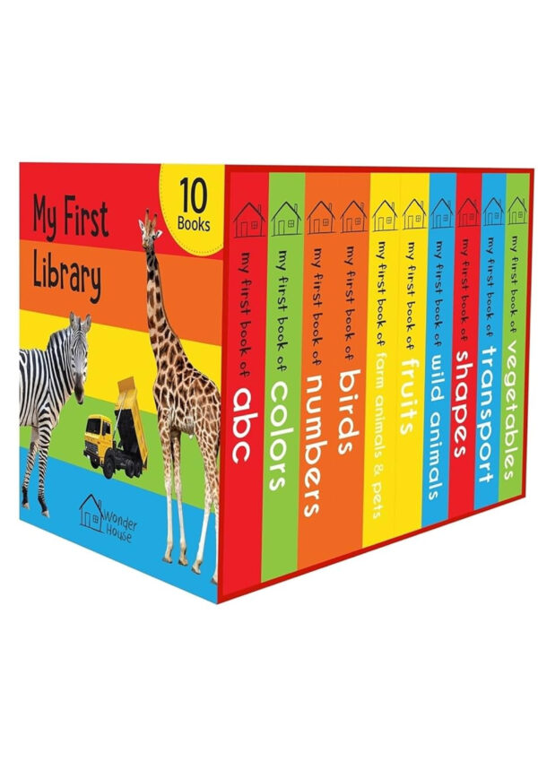 My First Library: Boxset of 10 Board Books for Kids (Pack 1)